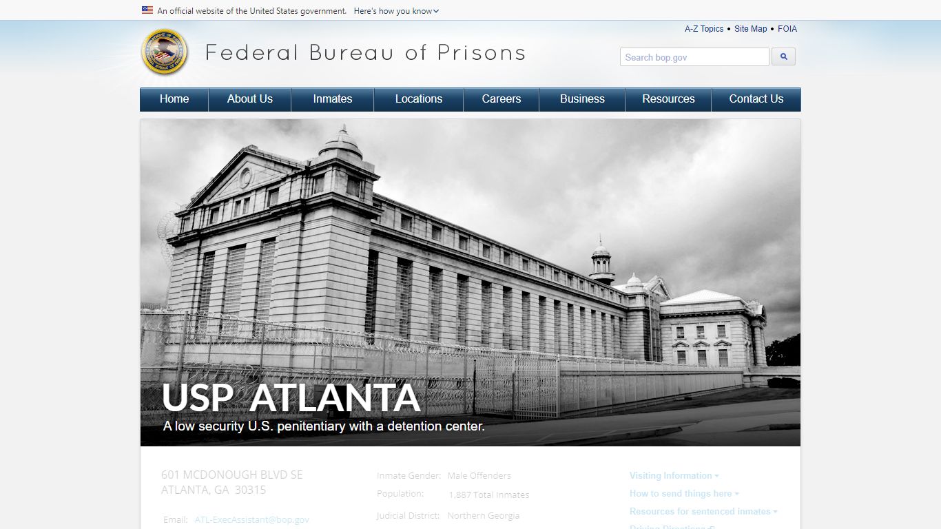 USP Atlanta - Federal Bureau of Prisons